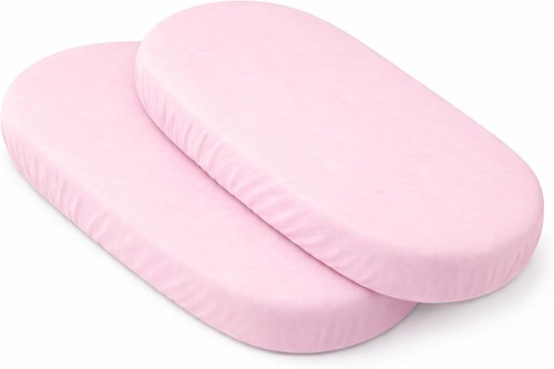 Pink moses basket - pink, fitted