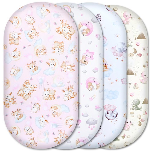 Moses basket fitted sheets - fitted, –