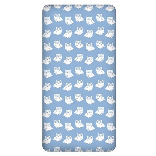 Blue fitted sheet - blue,